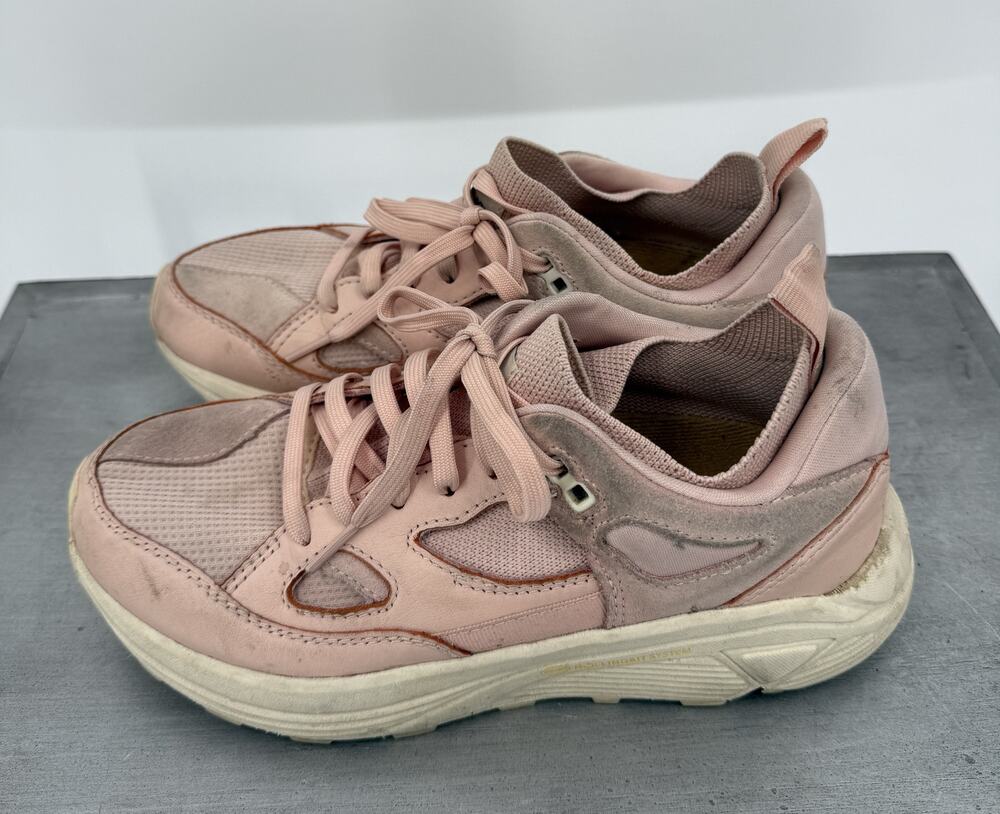 Brandblack Aura 130 Women's Pink Leather Vibram Sneakers Sz 8 Rolling Gait Soles
